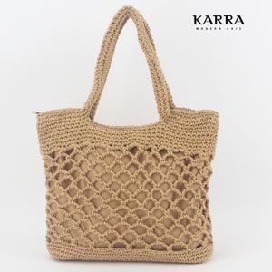 KARRA 그물니트인포켓토트백_A5M0067