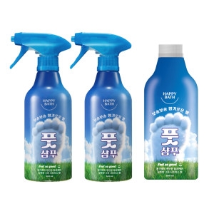 해피바스 풋샴푸 필쏘굿 본품 500ml 2개 + 리필 500ml