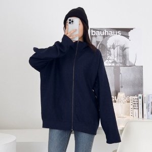 네오쿠비카 쿠비카빅사이즈 쉐도우 라인 집업 가디건 C-MZ199NE