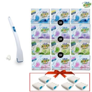 이지드롭 변기크리너 핸들 + 리필 12개입 3개 + 체험분 6매