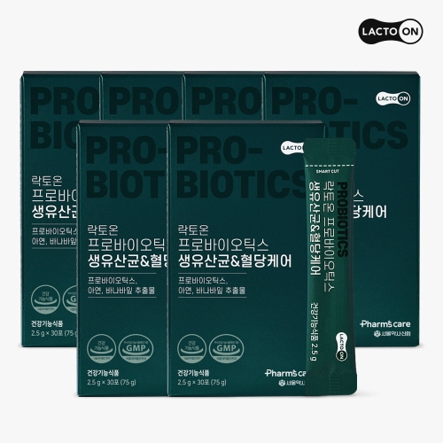 서울약사신협 락토온 프로바이오틱스 생유산균&혈당케어 2.5g 30포