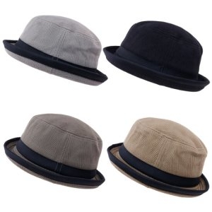 마메든 헤링본 포크파이 중절모자 4c 2way 신사 벙거지 중년남성 Y12460