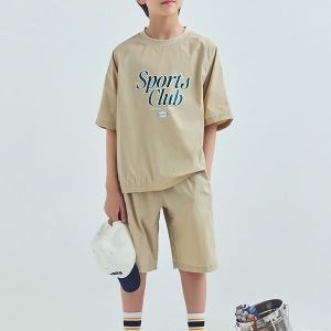 탑텐키즈 남아 반팔 피스테 우븐 셋업 (MKF2IP1012)