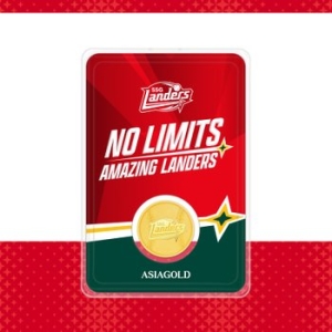 골드앤  SSG 랜더스 야구공 골드바 골드코인 3.75g