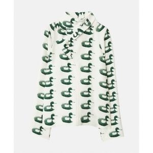 버버리 롱슬리브 블라우스 다크 그린 브랜드 명품 여자셔츠 8077344