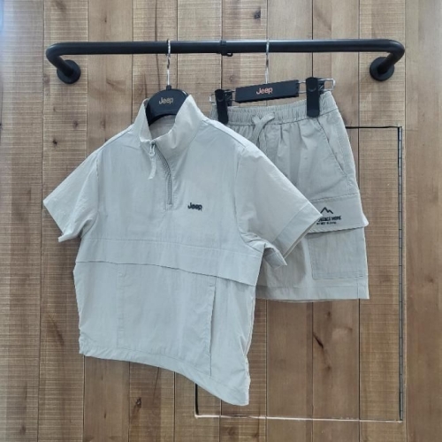 지프키즈 sh06 반팔 밴드넥 아노락+셋업 반바지 KQ2JPU293PTU893