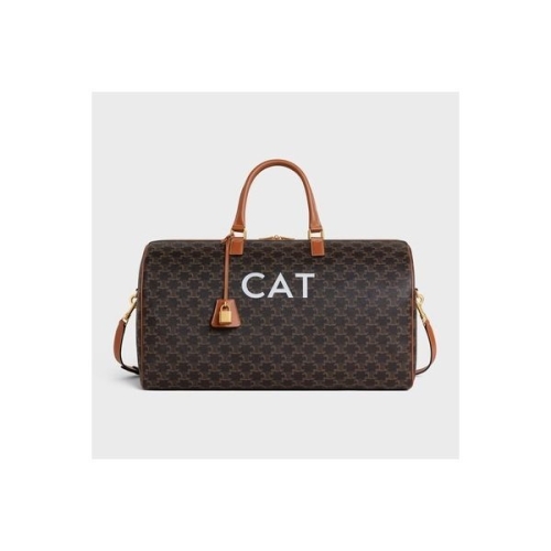 셀린느 A/S가능 트래블 50 트리옹프 캔버스 캣 프린트 4M1662EIO 04LU