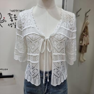 반에이크 김천모다 펀칭니트볼레로가디건VB47KCUG01ZIV 51320_VB47KCUG01ZIV