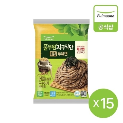 풀무원  식물성지구식단 메밀 두유면 150g