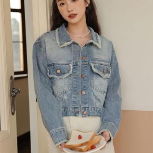 오노마 ONM 캐주얼 빈티지 여성 유니크 크롭 데님 자켓 32097348