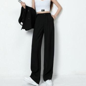 오노마 ONM 캐주얼 베이직 여성 핀턱 하이웨스트 와이드 팬츠 32097369