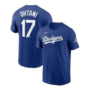 시리즈 오타니 쇼헤이 17 다저스 월드 우승 기념 티셔츠 MLB ML010148