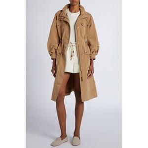 몽클레르 여성 패딩 파카 Nantes Gabardine 파카_Beige 805405 겨울 점퍼 자켓