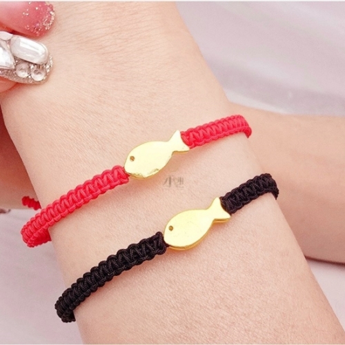 가앤  순금 유광 물고기 매듭 팔찌 1.875g