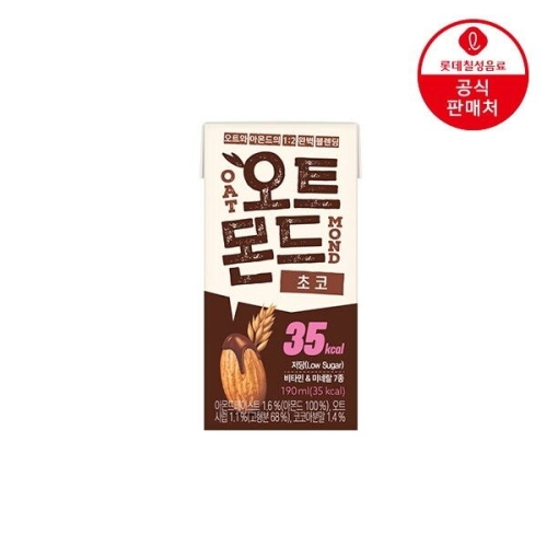 롯데칠성음료 오트몬드 저당 초코 190ml