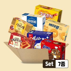 해태제과  대용량 7종 실속 과자세트