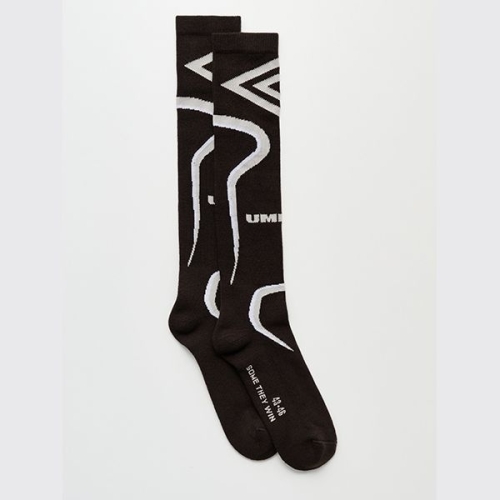 엄브로 니하이 코튼 블렌드 양말 블랙 UBMW0167JY41 BRW0001