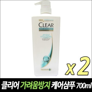  클리어 가려운 두피케어 샴푸 700ml [2개]