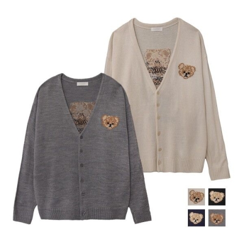 리빌모아 남자 캐주얼 서울 곰돌이 데일리 브이넥 가디건 DS-CA-Q356