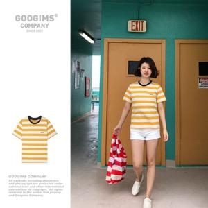 구김스 0732_WYE 스트라이프 반팔티셔츠 G18MMRT317