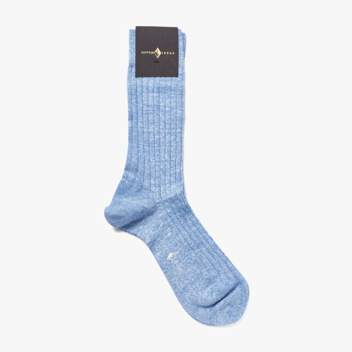 샌프란시스코마켓 SOZZI CALZE 소찌 칼제 MEN SHORT SOCKS MELANGE LIGHT BLUE/ZEE1M80000A84