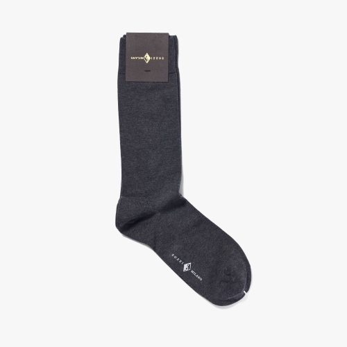 샌프란시스코마켓 SOZZI CALZE 소찌 칼제 MEN SHORT SOCKS SEA ISLAND COTTON DARK GRAY /ZEE1M..