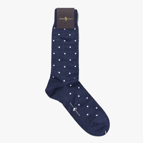 샌프란시스코마켓 SOZZI CALZE 소찌 칼제 MEN SHORT SOCKS DOT NAVY/ ZEE1M80002A72