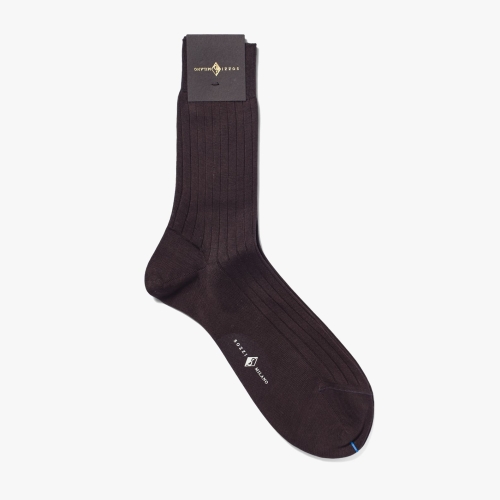 샌프란시스코마켓 SOZZI CALZE 소찌 칼제 CLASSIC SHORT RIB SOCKS SCOTTISH THREAD DARK GRAY/..