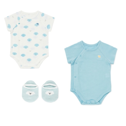 블루독베이비 도기뱀부세트바디수트+양말SET (4537004005.01103)