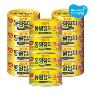 동원F&B  라이트 스탠다드 참치 85g 8개 + 콘참치 85g 4개