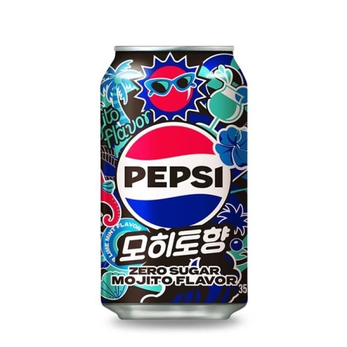 롯데칠성음료 펩시콜라 제로슈거 모히토향 355ml