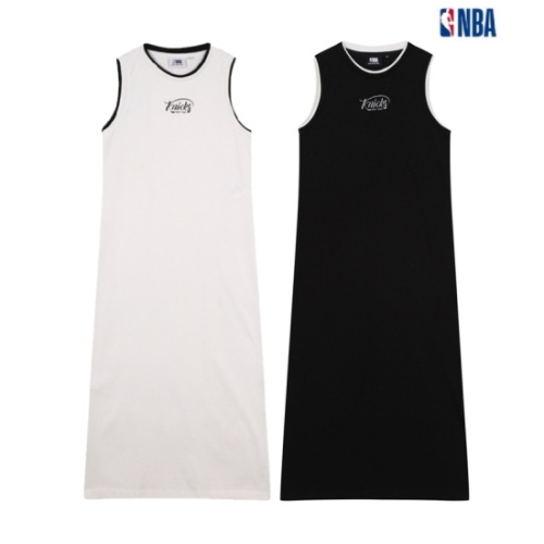 NBA NYK 여성 슬리브리스 롱 원피스 N252TO722P