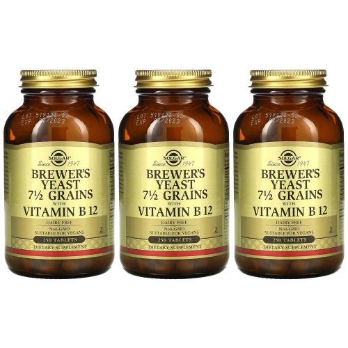 솔가 맥주 효모 곡물 7 1/2알 비타민B12 함유 250캡슐