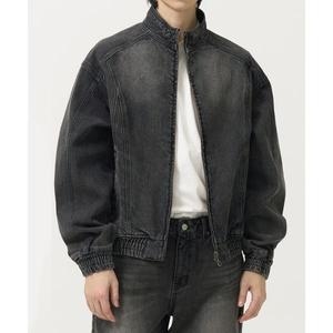 토피 TOFFEE 빈티지 컷오프 데님 자켓 DEEP GREY T4S-VCDJ215 107213