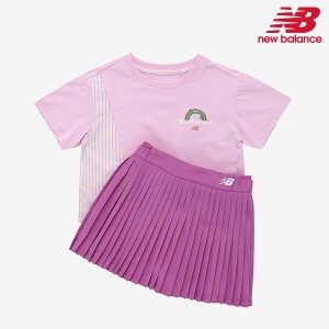 뉴발란스키즈 HOME 변형 티셔츠+스커트 세트 (NK9YD3602G)