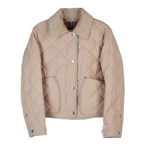 버버리 여성 코듀로이 칼라 다이아몬드 퀼팅크 8056575 W LANFORD WW SHT A7405 75413172