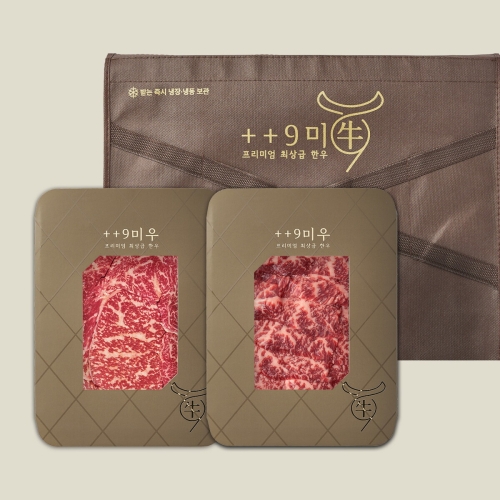 태성축산유통  구미우 1++ 9등급 한우 구이 선물세트 7호 500g