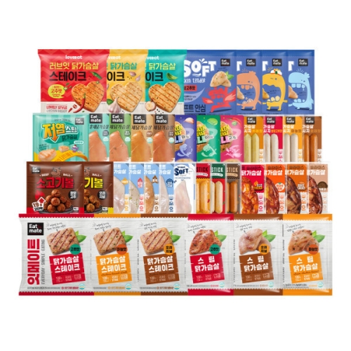 푸드나무  잇메이트 랭킹닭컴 닭가슴살 50종 골라담기