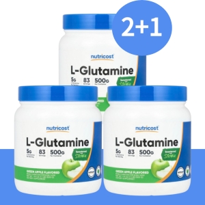 뉴트리코스트 L-글루타민 그린 애플 500g