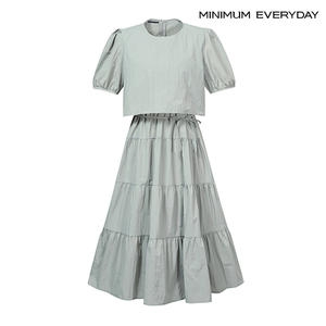미니멈 에브리데이 여성 퍼프 라운드 캉캉 원피스_EB2OW025D