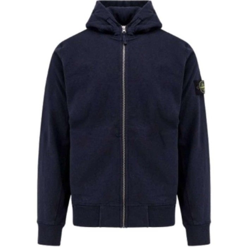 스톤아일랜드 와펜 패치 네이비 후드 집업_S156100021 S0060 V0020