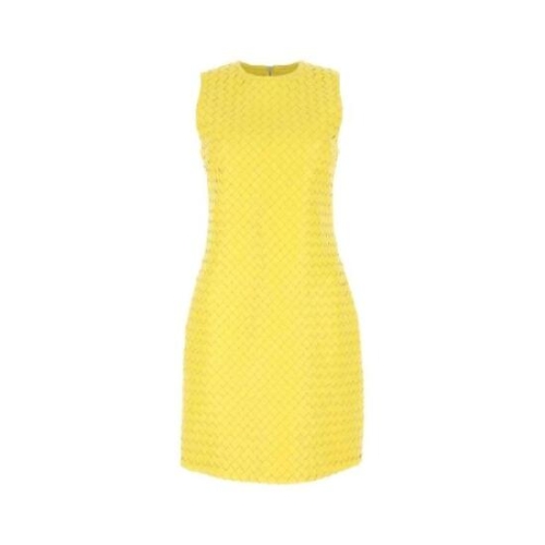 보테가베네타 인트레치아토 슬리브리스 미니 원피스 1050298