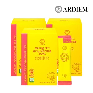 아르디엠 오리지널 NFC 유기농 레몬자몽즙 100% 20g 14포