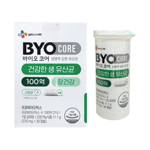 CJ웰케어 바이오코어 건강한 생 유산균 100억 30캡슐