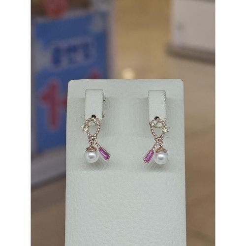 미라클  세이브존03 진주 루비 귀걸이 AGGSSD3338A