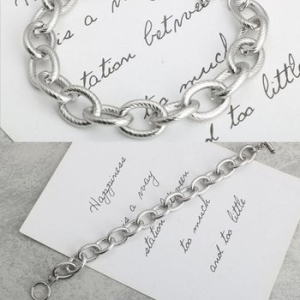 써지컬스틸  커브체인 남녀공용 팔찌 11mm WFHN6LW