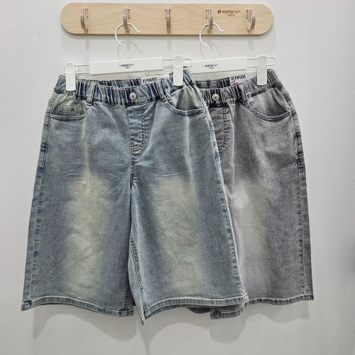 행텐주니어 행텐 모다시흥 풀밴딩 버뮤다핏 데님 하프팬츠 청반바지 14520-156-401-10