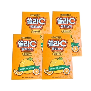 고려은단 비타민C 쏠라C 젤리스틱 오렌지맛 14포