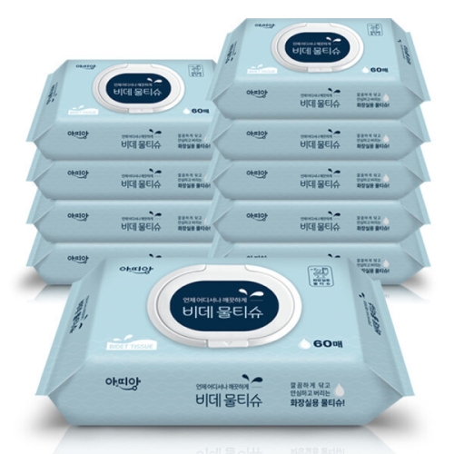 티엔비 아띠앙 비데물티슈 캡형 60매