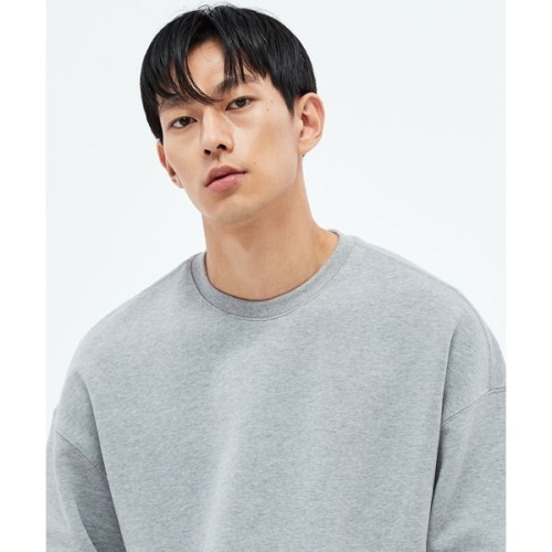 소버먼트 SOVERMENT 950G 솔리드 맨투맨-딥 블랙-오버핏 9NS012C 107932